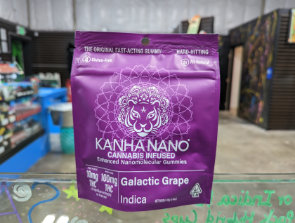 Kanha NANO Galactic Grape Gummies 100mg THC