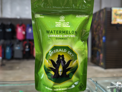 Emerald Sky Gummies Sour Watermelon 100mg Edibles