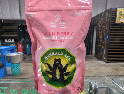 Emerald Sky Gummies Wild Berry 100mg Edibles