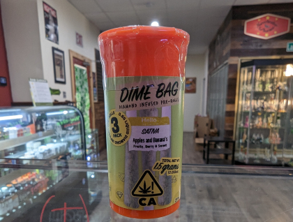 Dime Bag Apples and Bananas Infused 1.5g Preroll 3-Pack