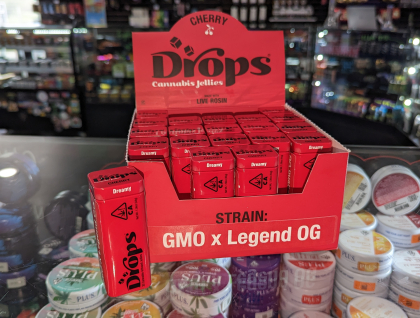 Drops GMO x Legend OG  Cherry 100mg 20pc Gummies