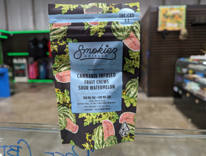 Smokiez CBD 1:1 Sour Watermelon 200MG