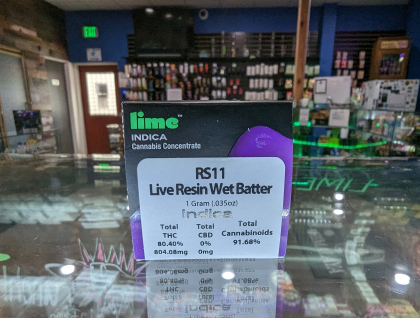 Lime RS11 1g Live Resin Wet Batter Concentrate