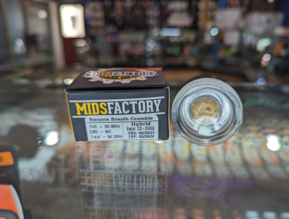 Midsfactory Banana Breath 1g Cured Resin Crumble Concentrate