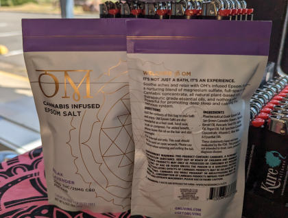OM Lavender 25mg THC/CBD Bath Salts