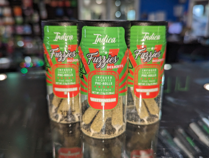 Fuzzies Watermelon Z Infused Shortie 2.5g Preroll 5-Pack