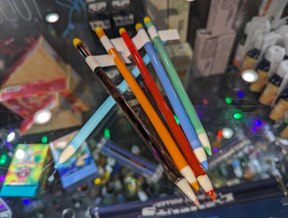 Assorted Color Glass Blown Pencil Dab Tool