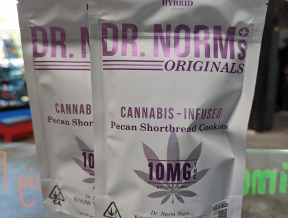 Dr. Norm's 100mg Pecan Shortbread Cookies 10pk