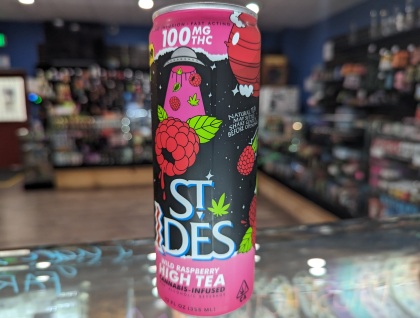 ST. Ides Wild Raspberry 12oz 100mg High Tea Beverage