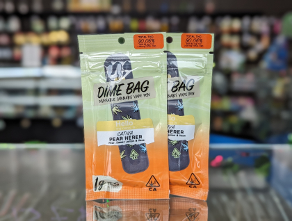 Dime Bag Pear Herer 1g Disposable Cartridge