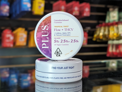Plus Flow+THCV Tropical Twist  5/2.5/2.5 Gummies 100mg