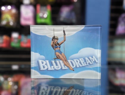 High Art Studios Blue Dream Glass Rolling Tray