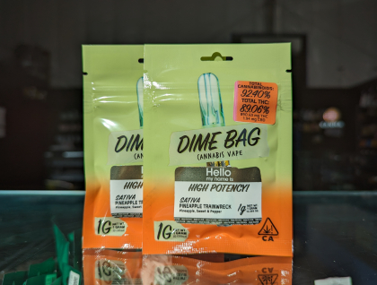 Dime Bag Pineapple Trainwreck 1g Cartridge