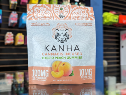 Kanha Peach 100mg THC Gummies