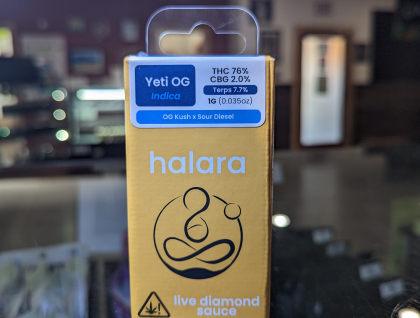 Halara Yeti OG 1g Live Diamond Sauce Cartridge