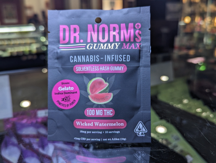 Dr. Norm's MAX Wicked Watermelon Hash Gummy 100mg Edibles