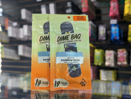 Dime Bag Rainbow Kush 1g Disposable Cartridge