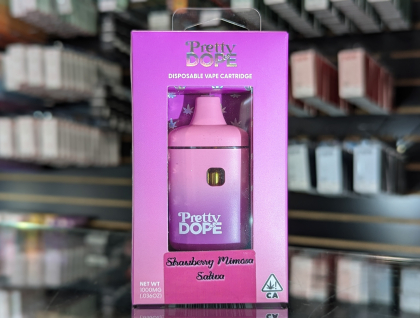 Pretty Dope Strawberry Mimosa 1g All in One Cartridge