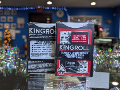 Kingroll Jr. Indica Cannalope Kush Variety Pack 4-Pack 3g Infused Preroll