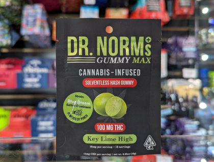 Dr. Norm's MAX Key Lime Hash Gummy 100mg Edibles