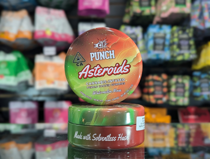 Punch Watermelon Nova Solventless Asteroids 100mg Nerd Gummies