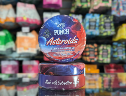 Punch Cherry Razz Storm Solventless Asteroids 100mg Nerd Gummies