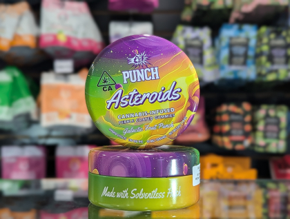Punch Galactic Fruit Punch Solventless Asteroids 100mg Nerd Gummies