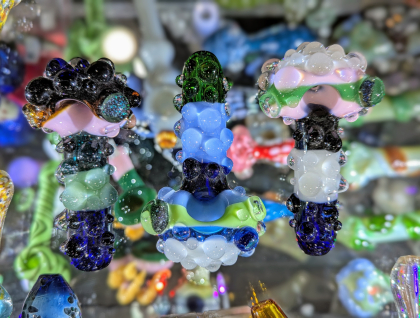 Colored Bubble Hand Pipe (579)