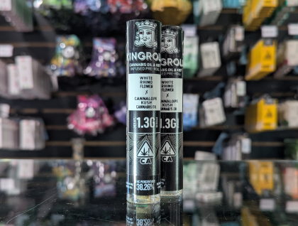 Kingroll White Rhino x Cannalope Kush 1.3g Infused Preroll