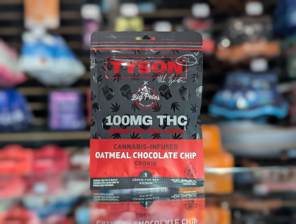 Big Pete's Tyson 2.0 Oatmeal Chocolate Chip 100mg Cookie