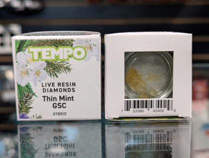 Tempo Live Resin Diamonds Thin Mint GSC 1g Concentrate