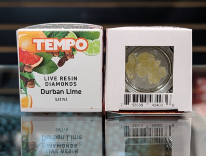 Tempo Live Resin Diamonds Durban Lime 1g Concentrate