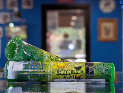 Puff Lemon Lime Twist 1g Diamond Infused Preroll