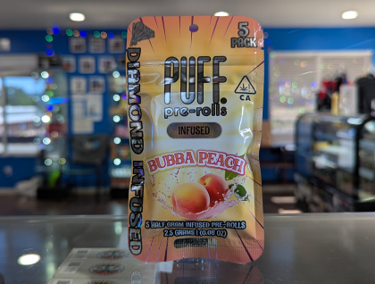 Puff 5-Pack Bubba Peach 2.5g Diamond Infused Preroll
