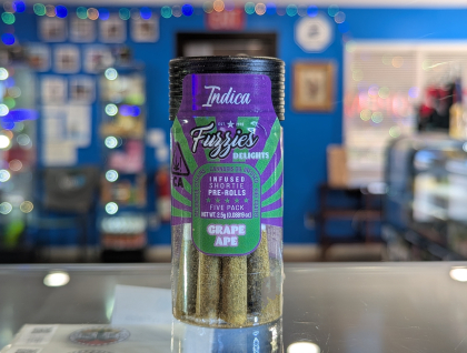 Fuzzies Shortie Delights Grape Ape 2.5g Infused Preroll 5-Pack