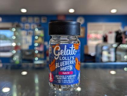Gelato Lolli's  Blueberry Muffin 3.0g Preroll Infused 5-Pack