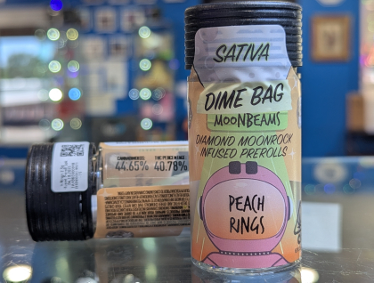 Dime Bag Moonbeams Peach Rings 2.5g Infused Preroll 5pk