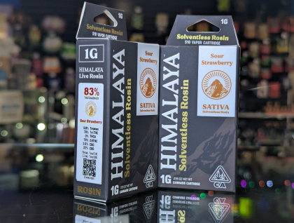 Himalaya Sour Strawberry 1g Solventless Rosin Cartridge