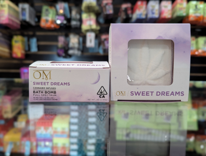 OM Sweet Dreams 100mg THC 10 CBN Bath Bomb