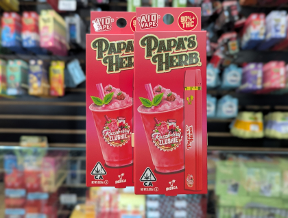 Papa's Herb Razzberry Zlushie 1g Disposable Cartridge
