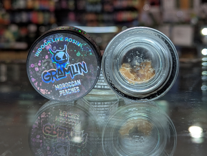 Gramlin Moroccan Peaches 1g Indoor Live Rosin Concentrate