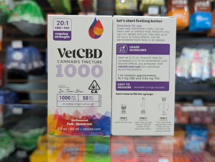 Vet CBD REGULAR STRANGTH 1000MG CBD 2oz Tincture