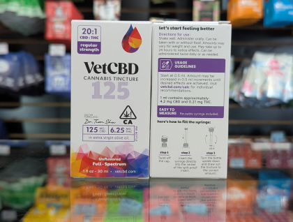 Vet CBD REGULAR STRENGTH 125mg CBD 1oz Tincture