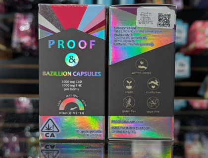 Proof Bazillion 1000mg 1:1 Capsules