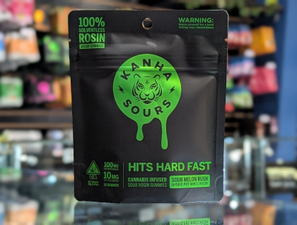 Kanha Rosin Sour Melon Rush 100mg Edibles