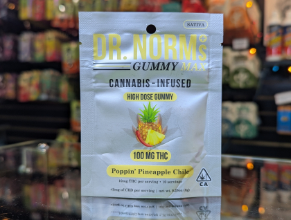 Dr. Norm's MAX Poppin' Pineapple Chile 100mg Hash Gummy
