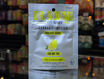 Dr. Norm's MAX Lit Lemonade 100mg Hash Gummy