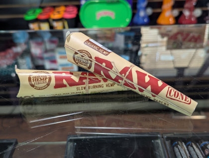 Raw Organic Hemp 3-pk 1 1/4 sized Cone's