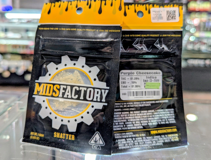 Midsfactory Purple Cheesecake 1g Shatter Concentrate