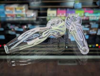 4.5" pink Swirl Hand Pipe (61023)